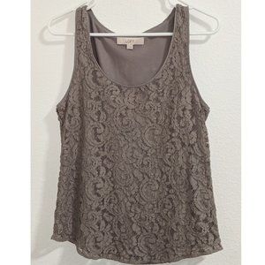 LOFT Lace Tank Sz S VGUC
